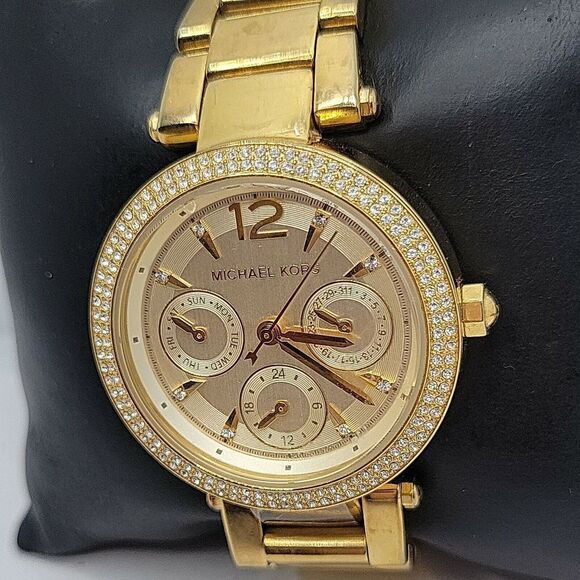 Michael Kors Parker MK6351 Women Stainless Steel Analog Dial Quartz Watch AM532 - Picture 3 of 11